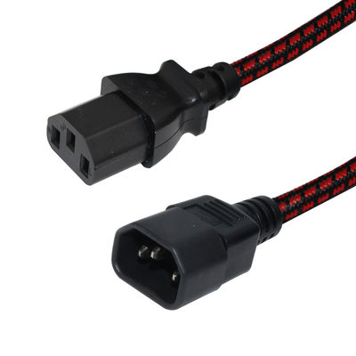 VDE Certified 3Ft IEC C13 a C14 Cavo di estensione maschio-femmina per UPS desktop PC