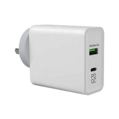 240V 45W QC 3.0 Adaptore di alimentazione a presa a parete per cavo Euro Usb C 2m