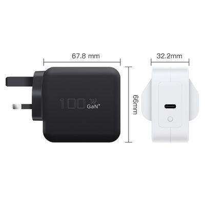 Caricabatterie rapido USB-C GaN da 100W con PD QC3.0 per telefoni cellulari