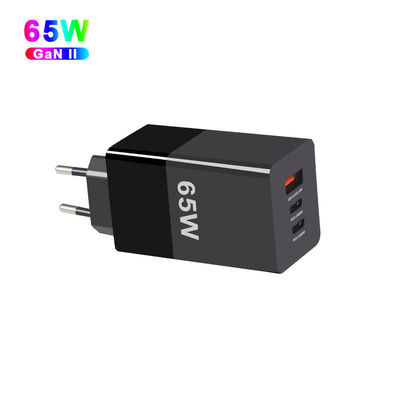 Telefono Pd Viaggio veloce Tipo-C USB C 65W Gan caricabatterie Protezione da sovra-corrente