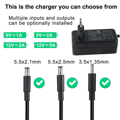 12V Universal Power Supply Adapter 1A 5A 3A Collegamento a parete tipo AC a DC