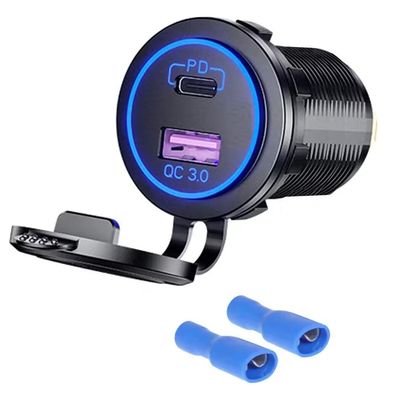 OEM/ODM Benvenuto 5V Pd 45W Qc e carica USB C Adapter di carica auto per accendini per sigarette