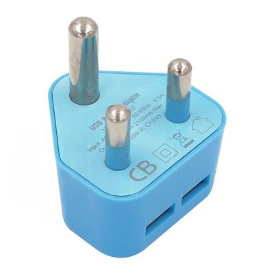 Sud Africa India Plug Power Supply Adapter Mobile Phone Power Adapter 5Volt 3Pin