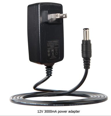 Adaptatore di alimentazione 12V 3A montato a parete da 36W con spine UE US AU UK 100-240V