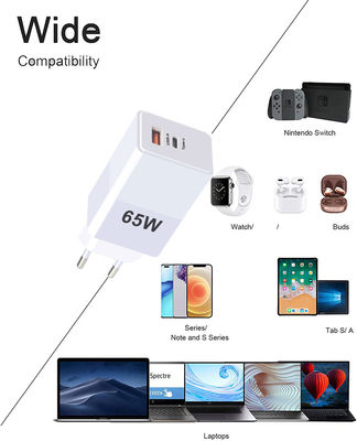 EU US UK AU GaN 140w 120w 65W 45w Caricabatterie portatili USB C con funzione QC2.0