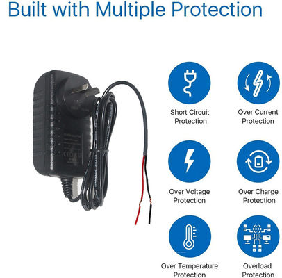 AU Plug In Dc Power Supply Adapter 5V 3A Output per monitor LED e ricarica rapida