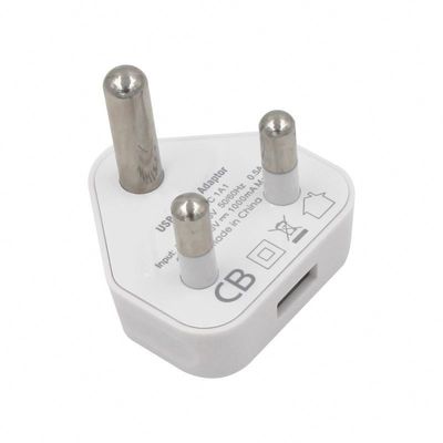 5V 2.1A doppio caricabatterie USB Adapter di alimentazione di viaggio per Sudafrica e India