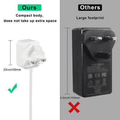 Adaptatore di alimentazione DC 12V2A 2000mA 24W AC/DC Converter con presa 5.5 x 2.5mm 2.1mm