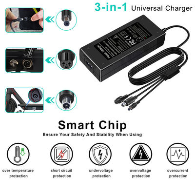 3 in 1 caricabatterie universale Input 100-240V IEC C8 Inlet 42V 2A Adapter di alimentazione per laptop