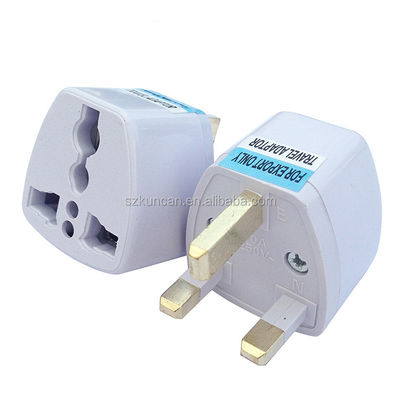 Adattatore da spina europea a spina inglese 250V 10A ABS+Rame per viaggi