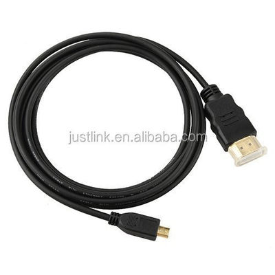 Alta velocità 5FT 1.5M V1.4 Male To Male HDMI To Micro HDMI Cavo per HDTV PS3 XBOX 3D LCD