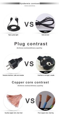 30A 240V Cable 1.5mm Shuko VDE Amplifier Cord IECC19 Female Connector Pdu Ac Power Plug