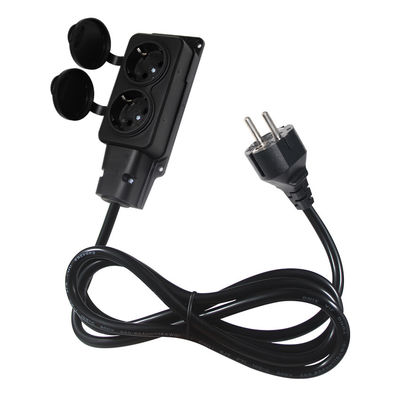 Europe Schuko Cords Adapter tipo F plug Cable presa di corrente 4x prese Eu cavo di estensione