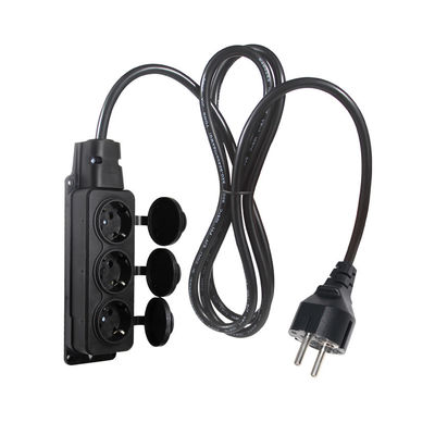Europe Schuko Cords Adapter tipo F plug Cable presa di corrente 4x prese Eu cavo di estensione