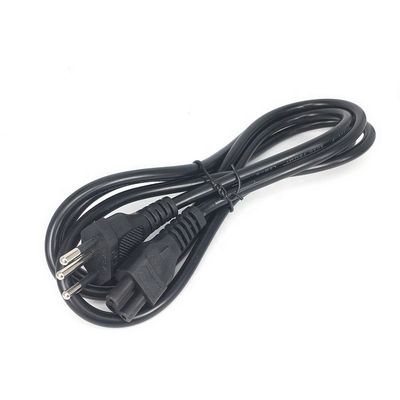 IEC320 C5 3 Corde di alimentazione a pin rotondo per il Brasile NBR14136 Standard 3x0.75 Cuore quadrato