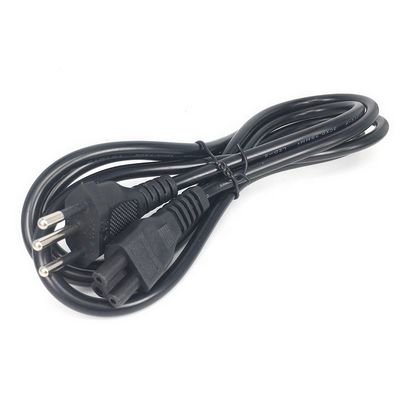 IEC320 C5 3 Corde di alimentazione a pin rotondo per il Brasile NBR14136 Standard 3x0.75 Cuore quadrato