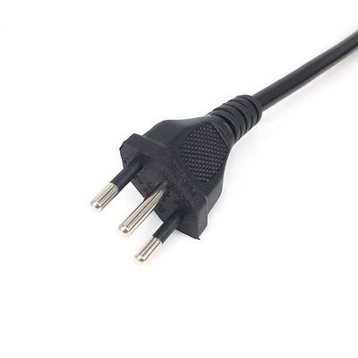 IEC320 C5 3 Corde di alimentazione a pin rotondo per il Brasile NBR14136 Standard 3x0.75 Cuore quadrato