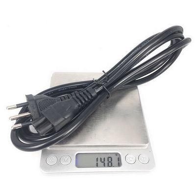 IEC320 C5 3 Corde di alimentazione a pin rotondo per il Brasile NBR14136 Standard 3x0.75 Cuore quadrato