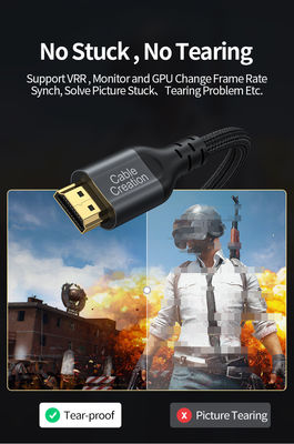 Cavo HDMI 2.1 8K60Hz 4K120Hz 48Gbps Placcato in oro