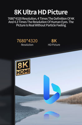 Cavo HDMI 2.1 8K60Hz 4K120Hz 48Gbps Placcato in oro