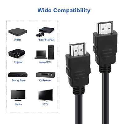 OEM/ODM 3m 4K 3D HDMI Cable Gold Plated Maschio a Maschio Video Cable PVC Molding