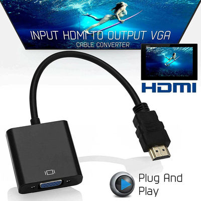 1080P HDMI a VGA Converter Adapter Cable per computer Video audio maschio a femmina