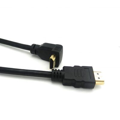 90° angolo connessione in oro 2.0V 4K 60Hz cavo HDMI 1.5m per multimediale