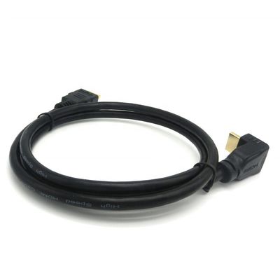4K 60Hz HDMI 2.0 Cavo 1.5m con connettore dorato ad angolo di 90 gradi