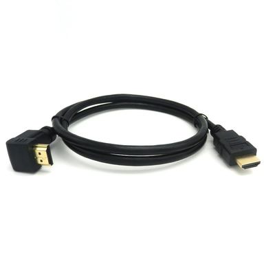 90° angolo connessione in oro 2.0V 4K 60Hz cavo HDMI 1.5m per multimediale