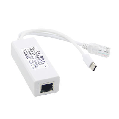 USB da 48 Volt POE Splitter a 12V Camera 802.3af USB Tipo C Port singolo 1A 1.2A