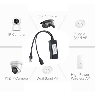 48V a 5V 2.4A PoE Splitter USB Tipo A Femminile 802.3af Power Over Ethernet Splitter