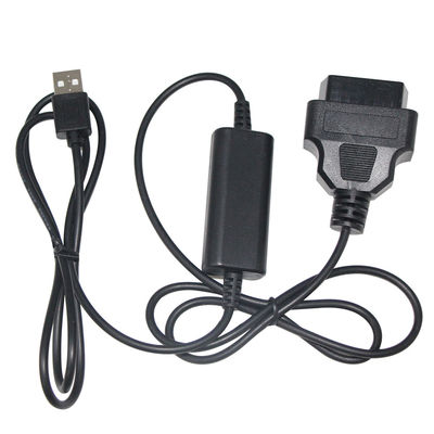 9-36v Cavo diagnostico auto personalizzato 28-24AWG DVR OBD2 16Pin a USB Un cavo OBD maschile Step Up