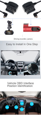 9-36v Cavo diagnostico auto personalizzato 28-24AWG DVR OBD2 16Pin a USB Un cavo OBD maschile Step Up