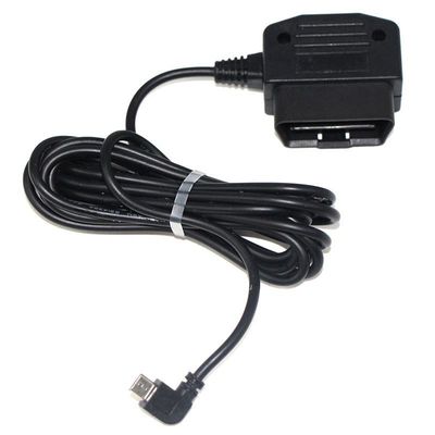 Cable di ricarica OBD auto 24 64Awg 5V/2A OBD2 16pin To Right Angle Micro 5P strumento diagnostico