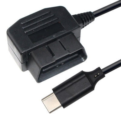 5V 12V caricabatterie Cavi di estensione di alimentazione OBD-2 a tipo C Cavo USB-C per dashcam