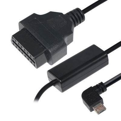 24W Micro USB Cable Connector per Gps DVR Camcorder Tablet E-dog Telefono OBD II Caricabatterie a 16 pin