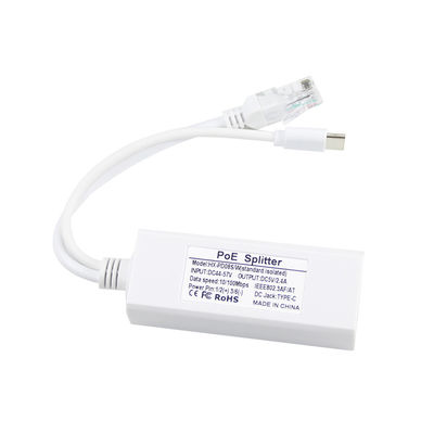 Capacità di commutazione 1Gbps USB Tipo-c Poe Splitter per alimentazione e Ethernet Rj45 Shield Plug