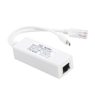 Capacità di commutazione 1Gbps USB Tipo-c Poe Splitter per alimentazione e Ethernet Rj45 Shield Plug