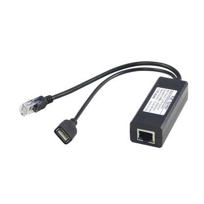 1Gbps Switch Capacità PoE Splitter da 48V a 5V 2.4A USB Tipo A Femminile 802.3af Power Over Ethernet