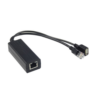 1Gbps Switch Capacità PoE Splitter da 48V a 5V 2.4A USB Tipo A Femminile 802.3af Power Over Ethernet