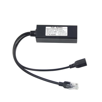 1Gbps Switch Capacità PoE Splitter da 48V a 5V 2.4A USB Tipo A Femminile 802.3af Power Over Ethernet