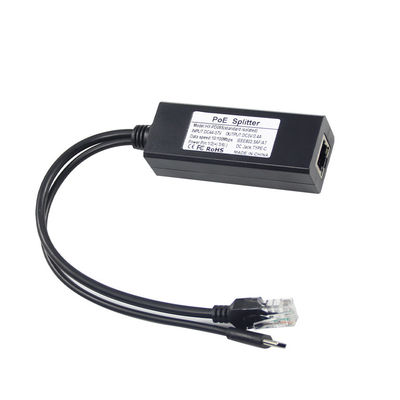 1Gbps POE Splitter Adapter USB-C IEEE 802.3af Compatibile per Wi-Fi / telecamere di sicurezza