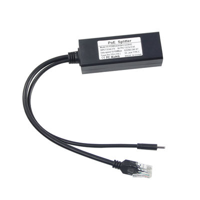 1Gbps POE Splitter Adapter USB-C IEEE 802.3af Compatibile per Wi-Fi / telecamere di sicurezza