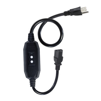 Apparecchio per la casa IP54 Cavo esterno con GFCI NEMA 5-15P a IEC 60320 C13 femmina Lunghezza del cavo 0,5 m