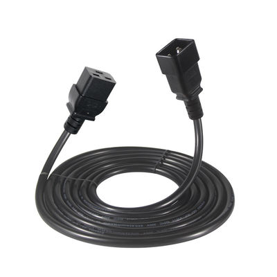 2Xc19 Plug 20A Pdu 15A 250V 14 Awg a C20 cavo di alimentazione