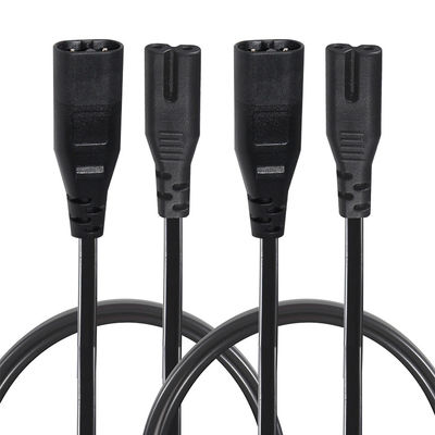 2M Iec320 Cavo di estensione a filo nero esposto