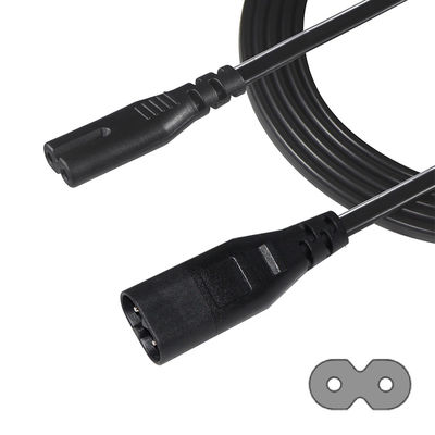 2M Iec320 Cavo di estensione a filo nero esposto