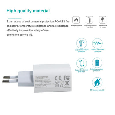 1A +1C Caricabatterie europee per telefono 18W 20W Adapter di viaggio OEM/ODM
