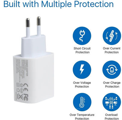 1A +1C Caricabatterie europee per telefono 18W 20W Adapter di viaggio OEM/ODM