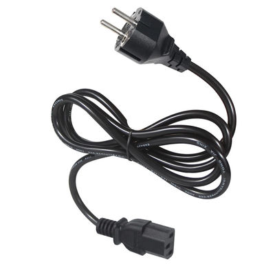 0.75MM Cavo di alimentazione europeo con estensione VDE 3PIN Schuko Plug To C13 Netsnoer